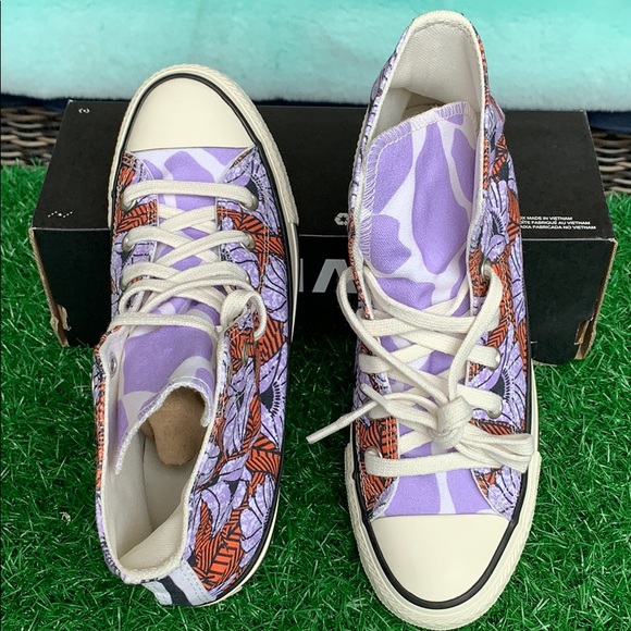 CONVERSE CTAS HI EGRET/ORANGE/LIGHT BLUE WMNS - Picture 6 of 16